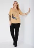 Sheila Gray Glittered Tee sold by Ashley Stewart