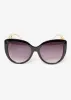 Chain Trimmed Cat Eye Sunglasses sold by Ashley Stewart