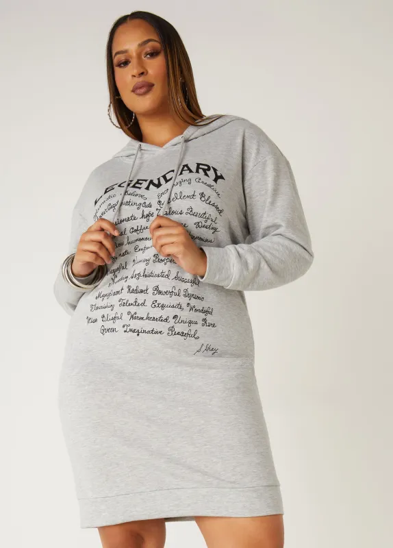 Sheila Gray Legendary Graphic Dress sold by Ashley Stewart