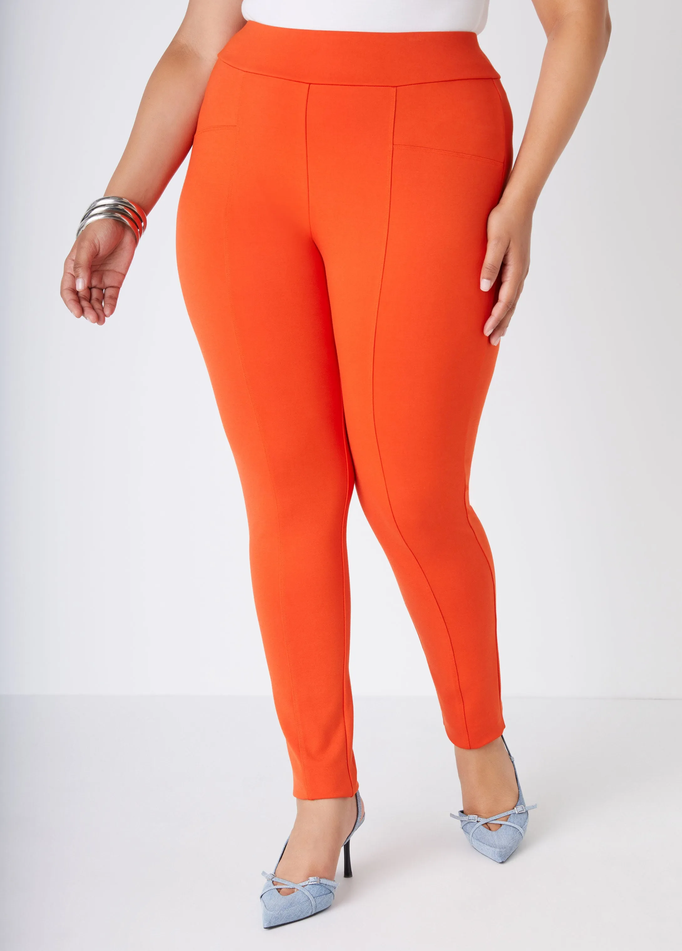 Seamed Ponte Leggings sold by Ashley Stewart product image thumbnail 4