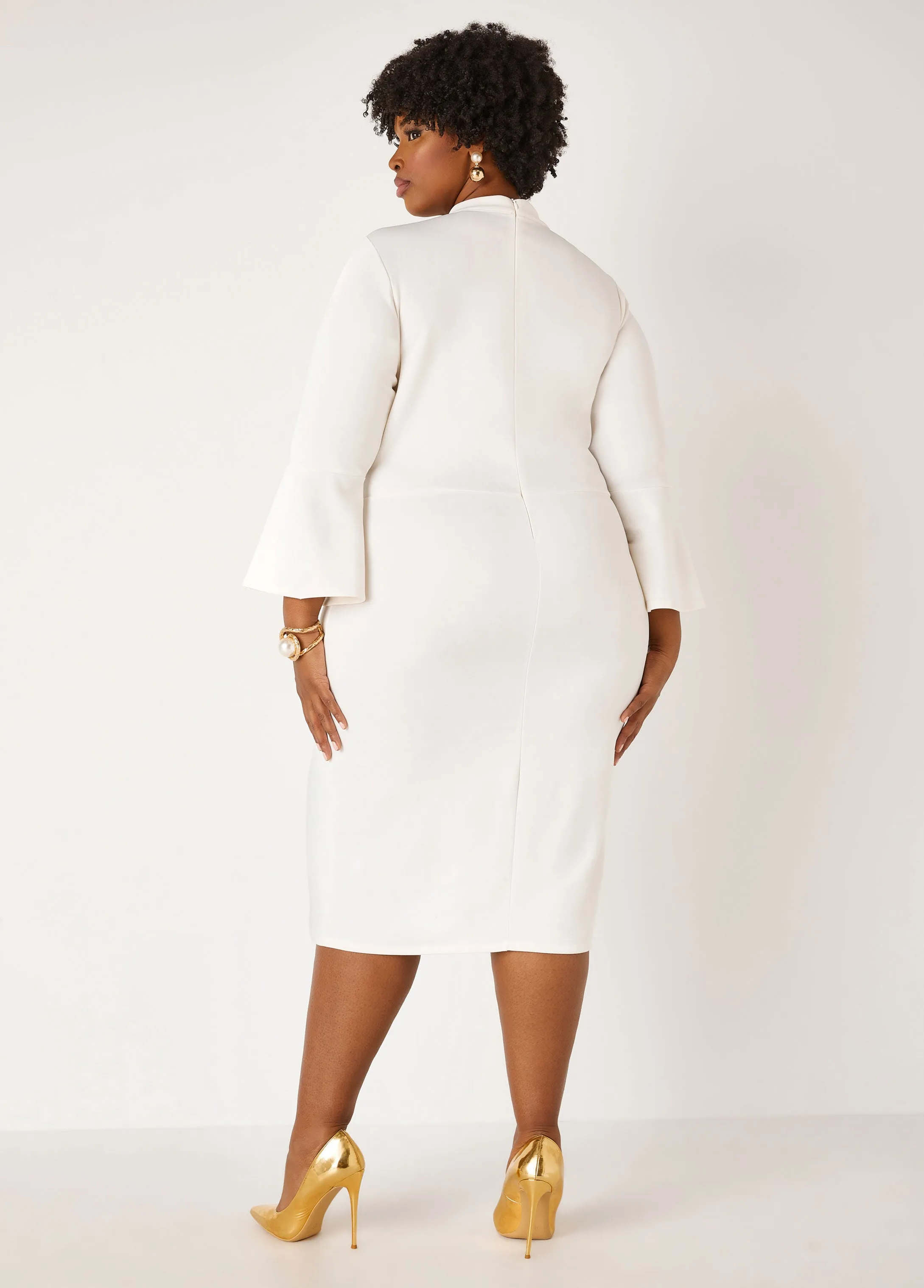 Knotted Bodycon Dress sold by Ashley Stewart product image thumbnail 2