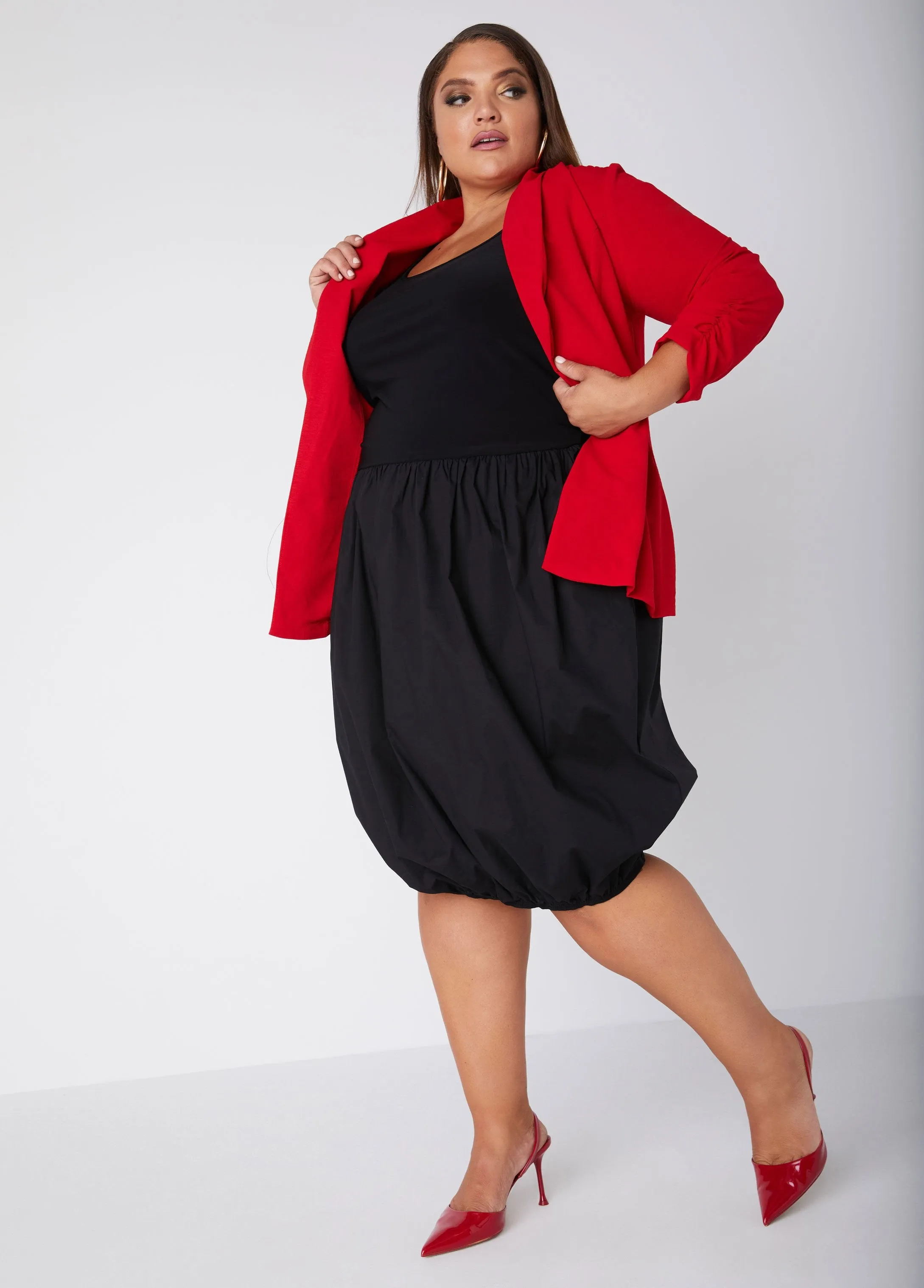 Paneled Bubble Dress sold by Ashley Stewart product image thumbnail 3