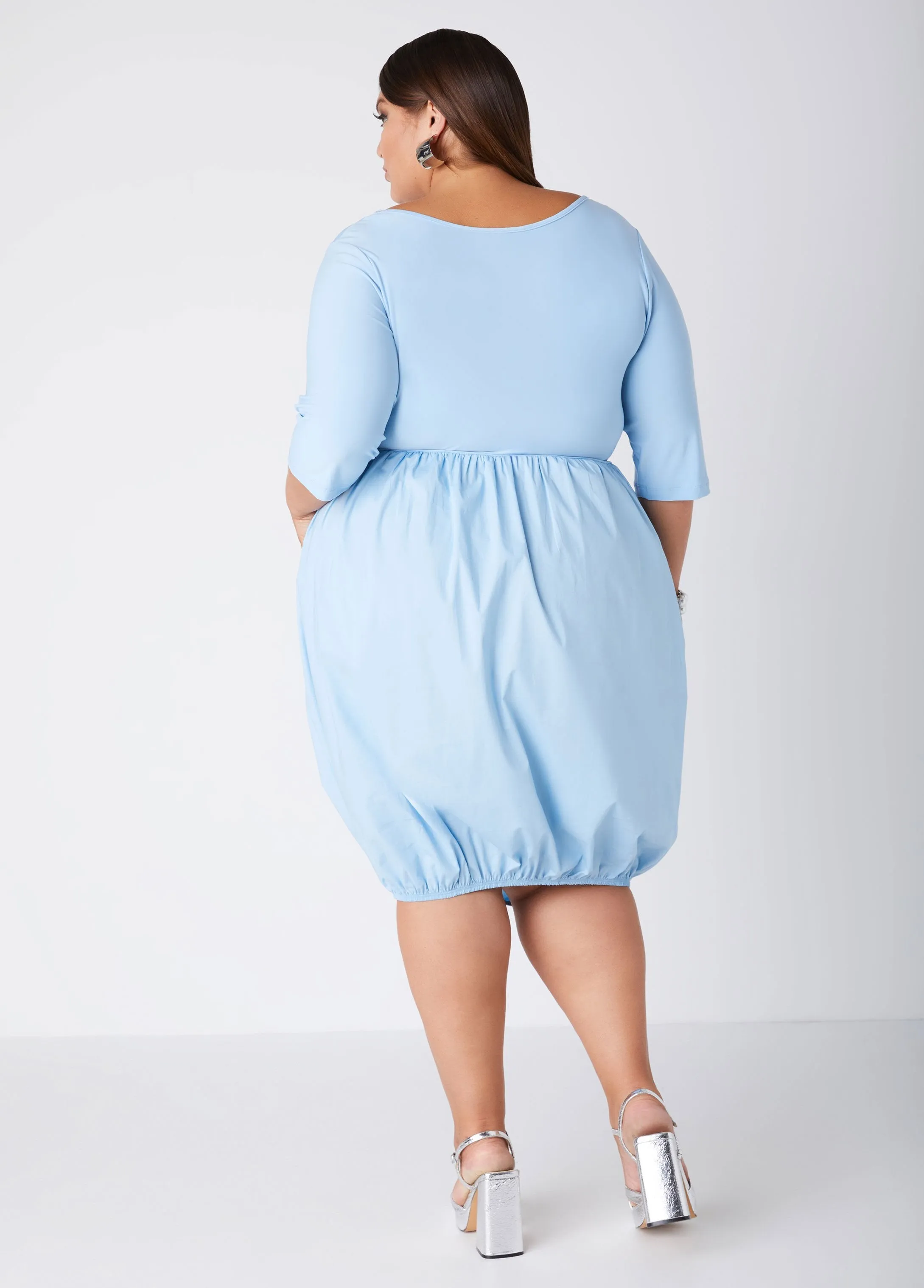 Paneled Bubble Dress sold by Ashley Stewart product image thumbnail 5