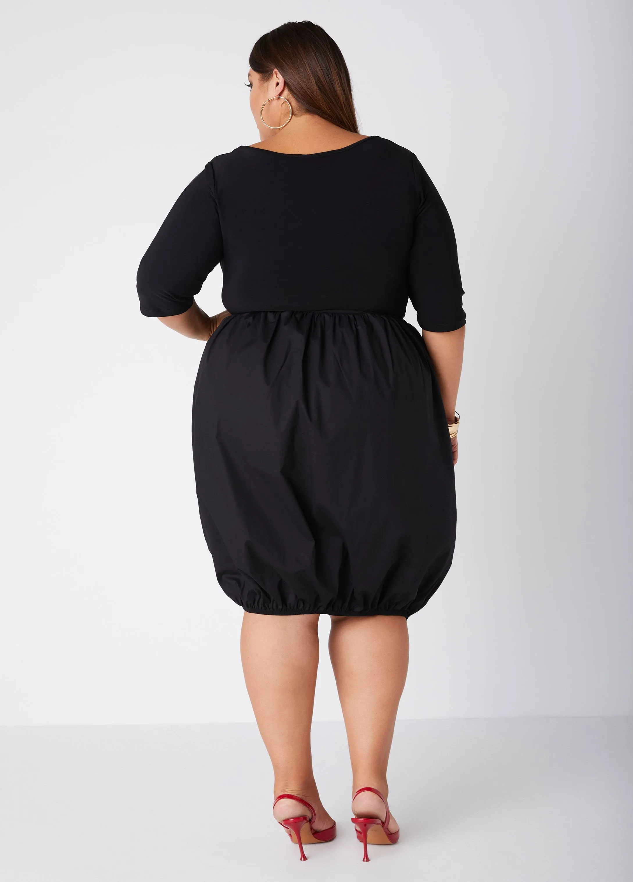 Paneled Bubble Dress sold by Ashley Stewart product image thumbnail 2