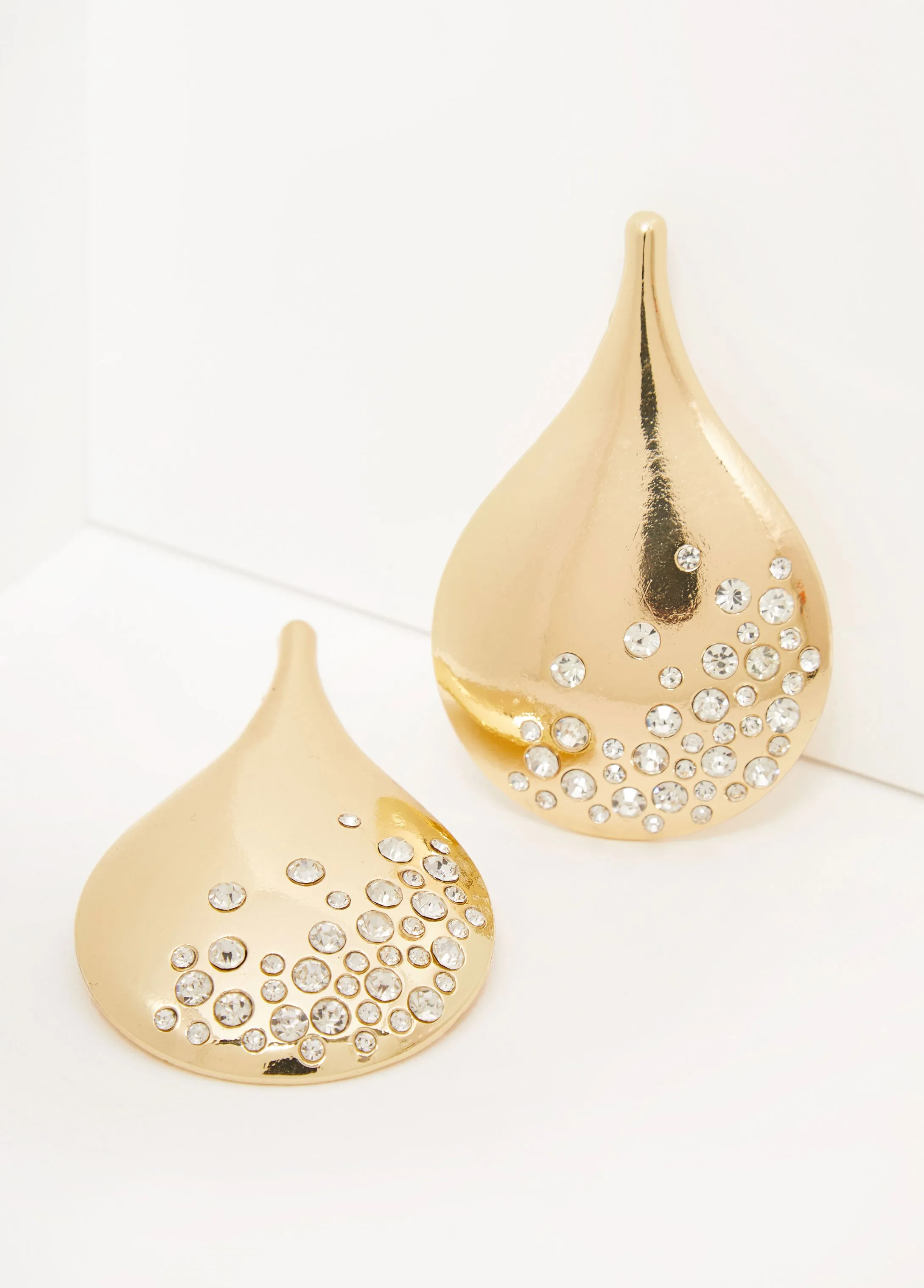 Crystal Teardrop Earrings sold by Ashley Stewart product image thumbnail 2