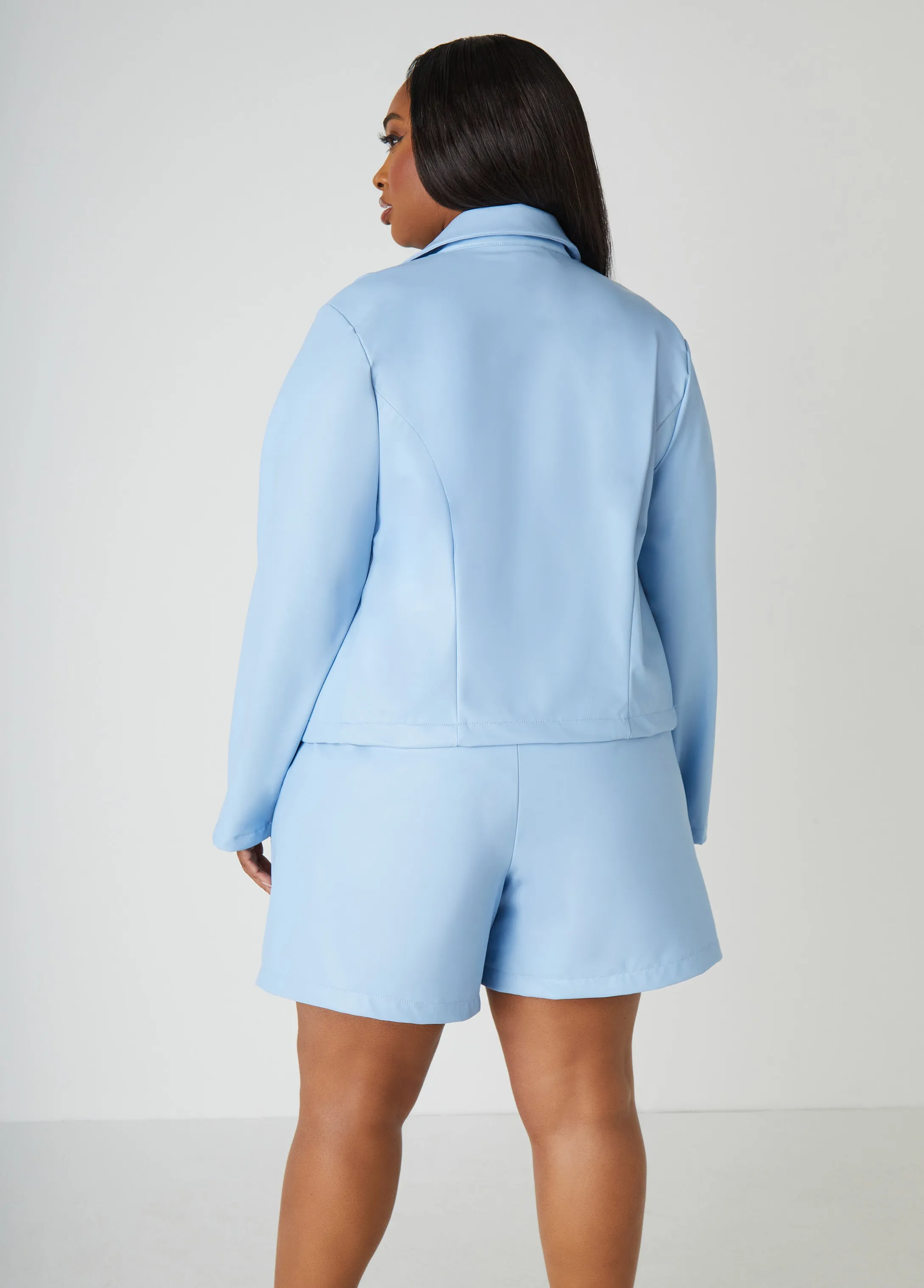 Faux Leather Jacket sold by Ashley Stewart product image thumbnail 2