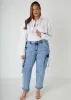 Frayed Crop Denim Jacket sold by Ashley Stewart
