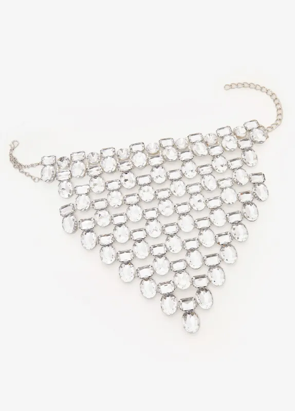 Crystal And Faux Pearl Collar sold by Ashley Stewart