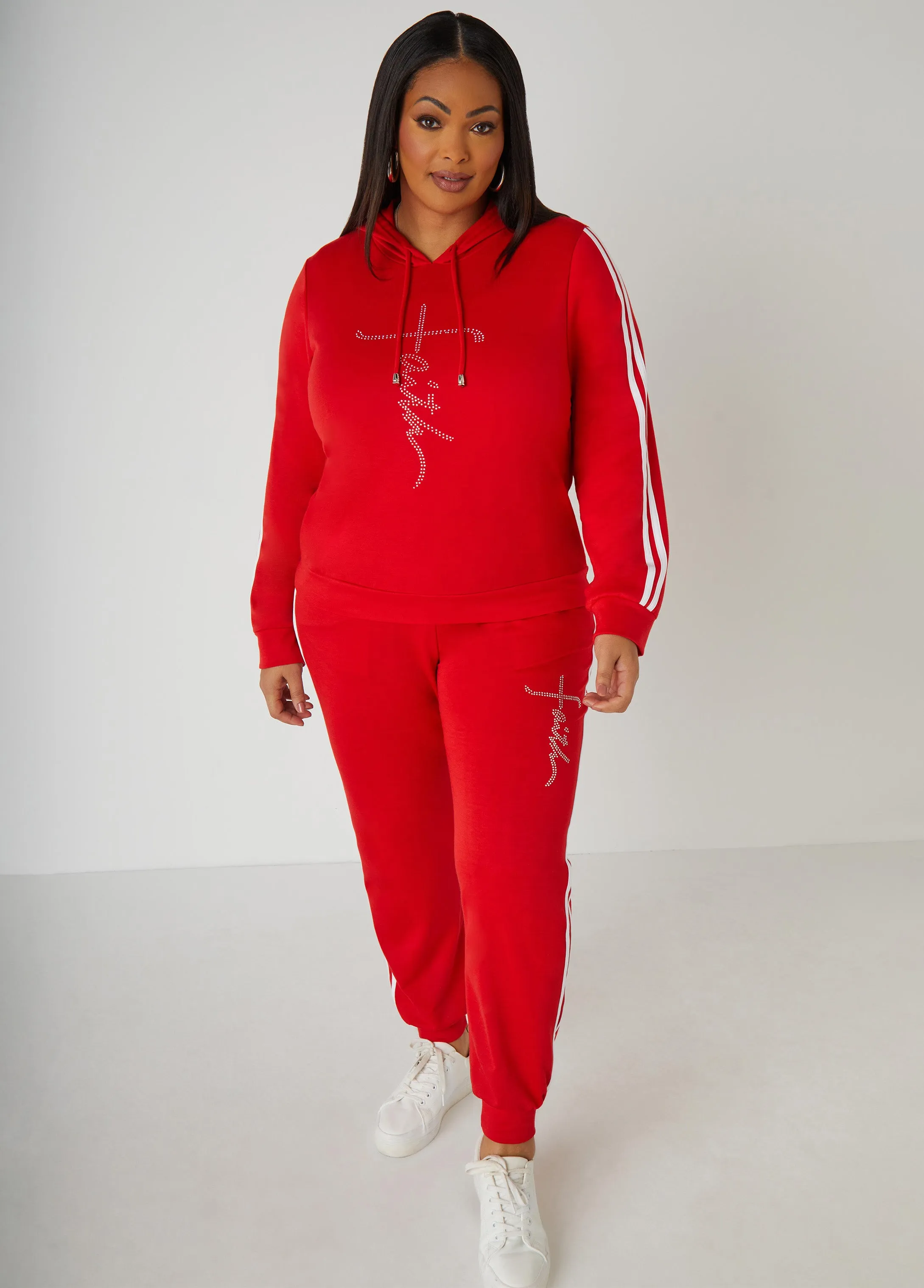 Faith Crystal Joggers sold by Ashley Stewart product image thumbnail 5