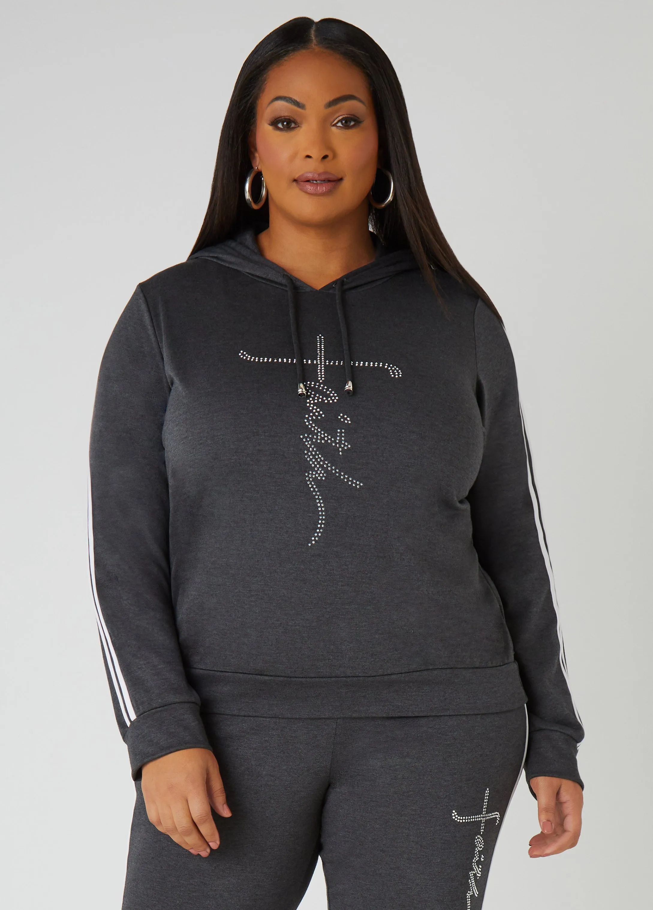 Faith Crystal Pullover sold by Ashley Stewart