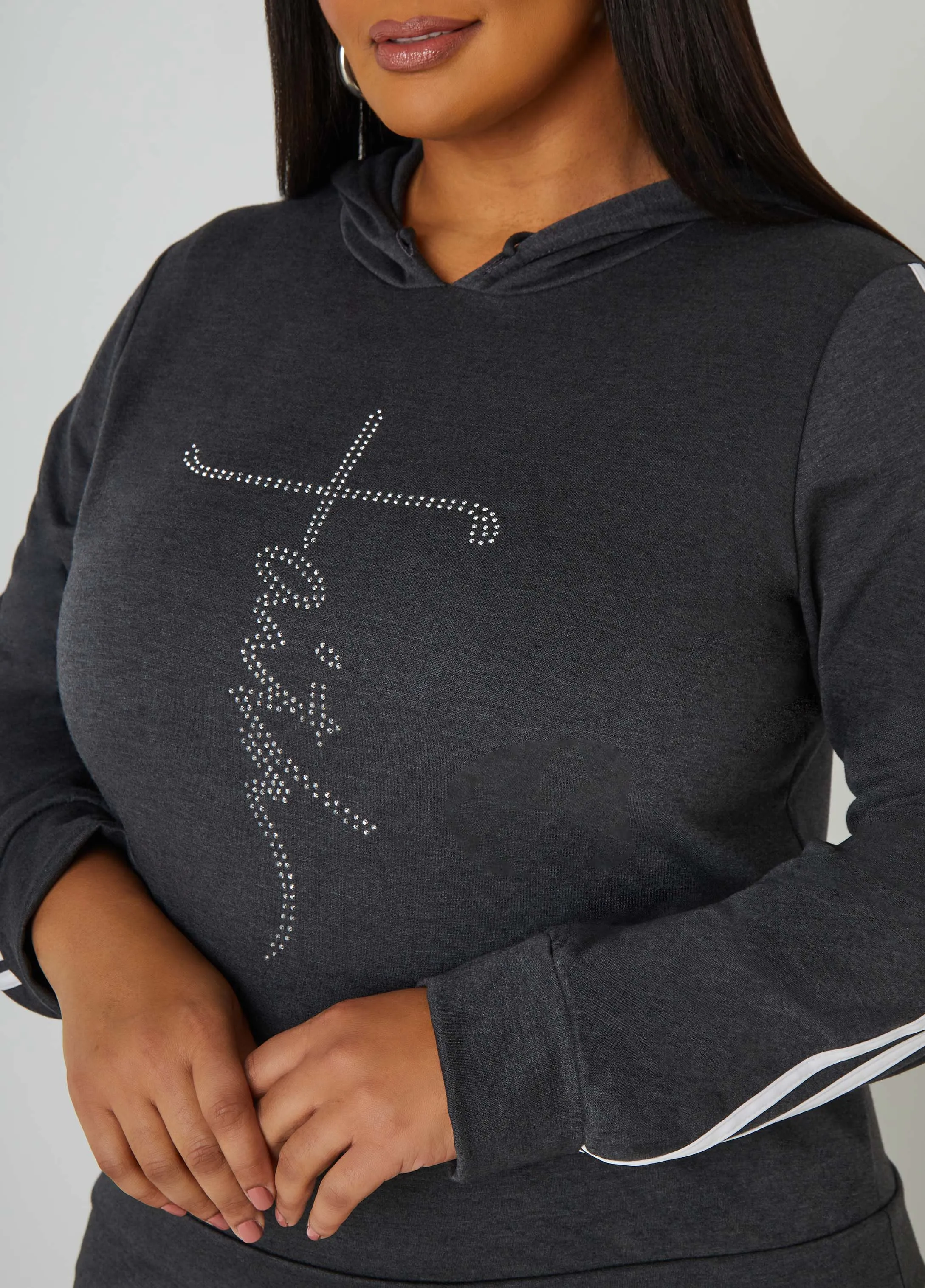 Faith Crystal Pullover sold by Ashley Stewart product image thumbnail 4