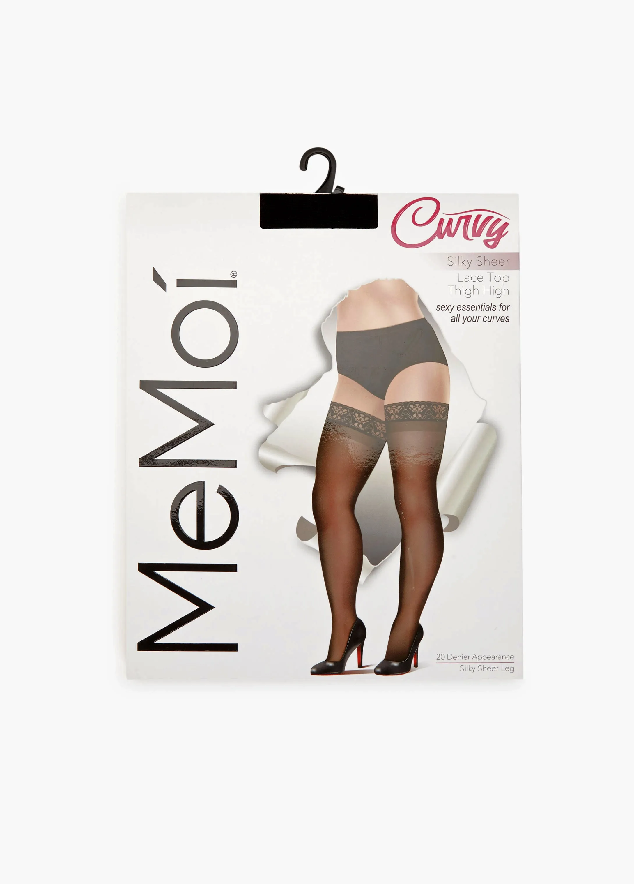 MeMoi Lace Trimmed Thigh Highs sold by Ashley Stewart product image thumbnail 3