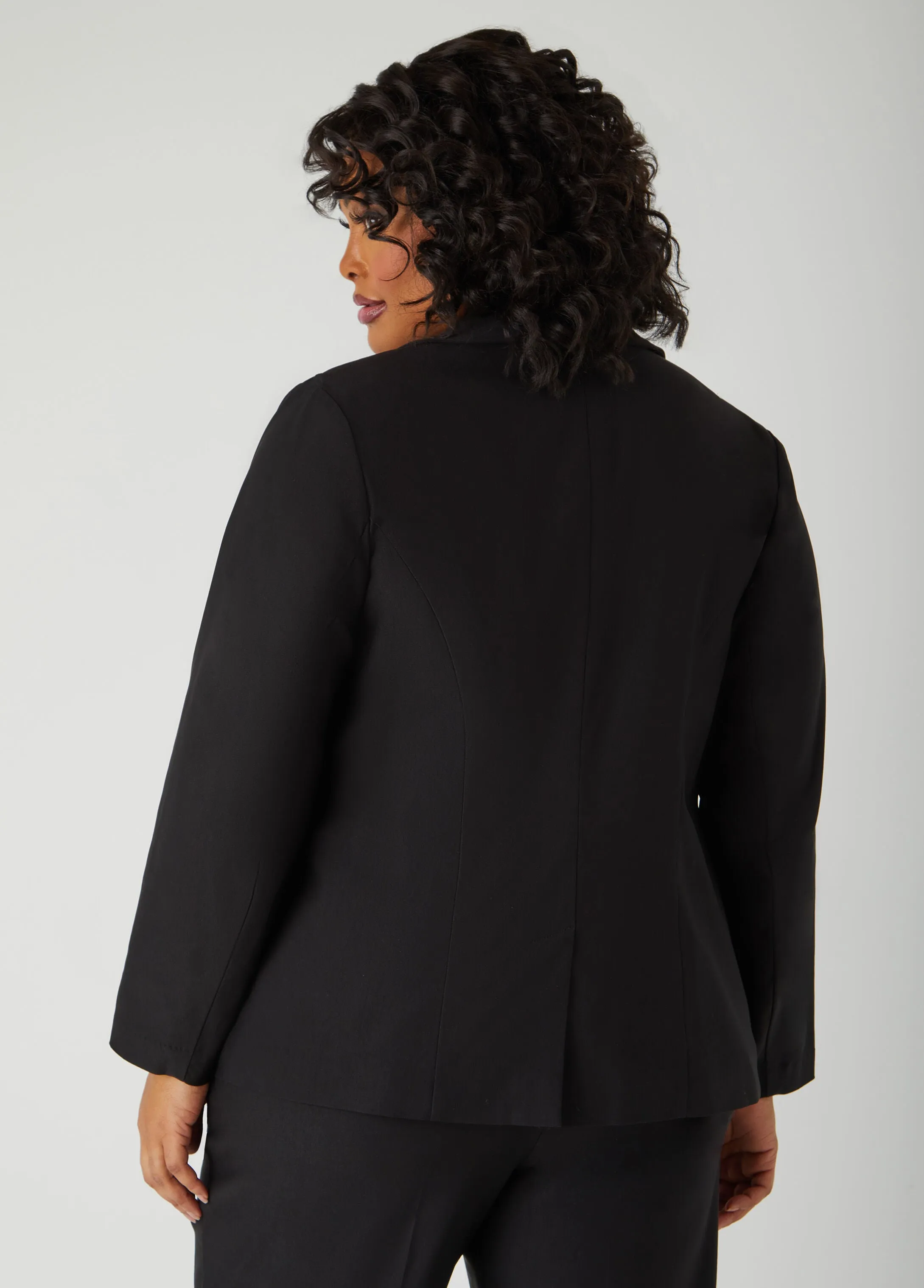 Stretch Twill Millennium Blazer sold by Ashley Stewart product image thumbnail 2