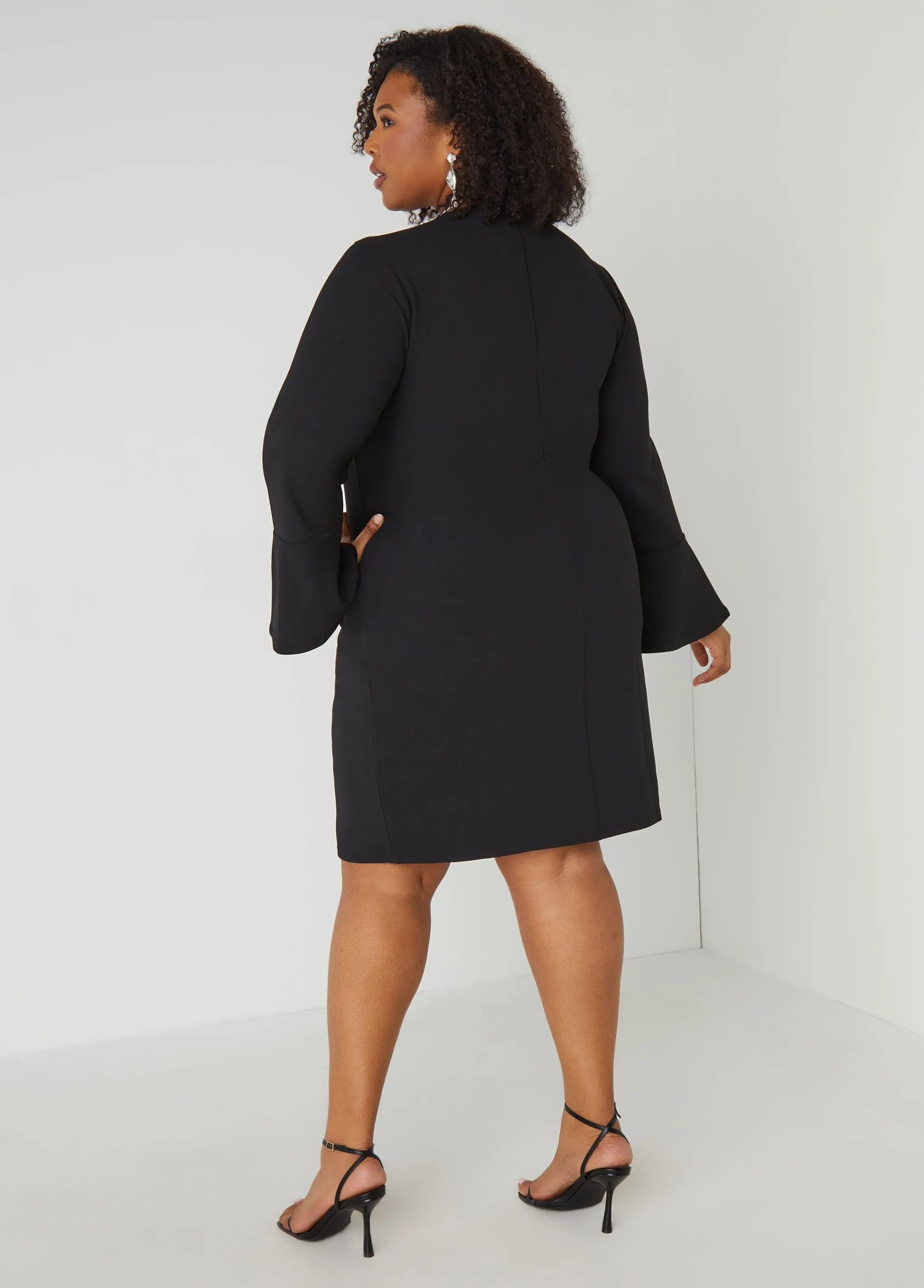 Bell Sleeved Sheath Dress sold by Ashley Stewart product image thumbnail 2