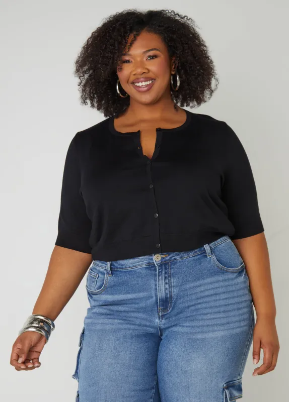 Cropped Cardigan sold by Ashley Stewart