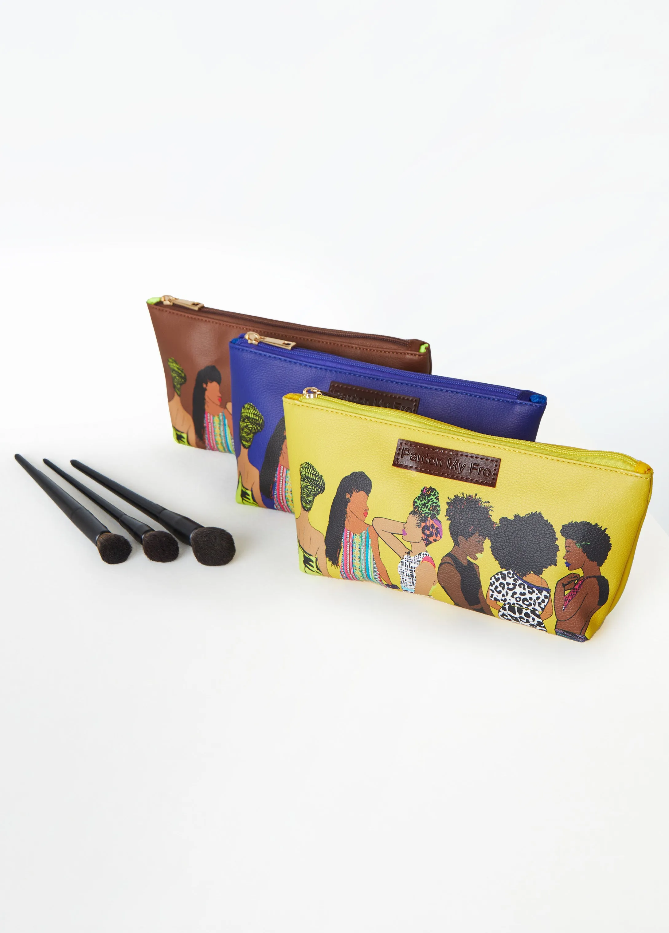 Pardon My Fro™ Squad Cosmetic Bag sold by Ashley Stewart product image thumbnail 3