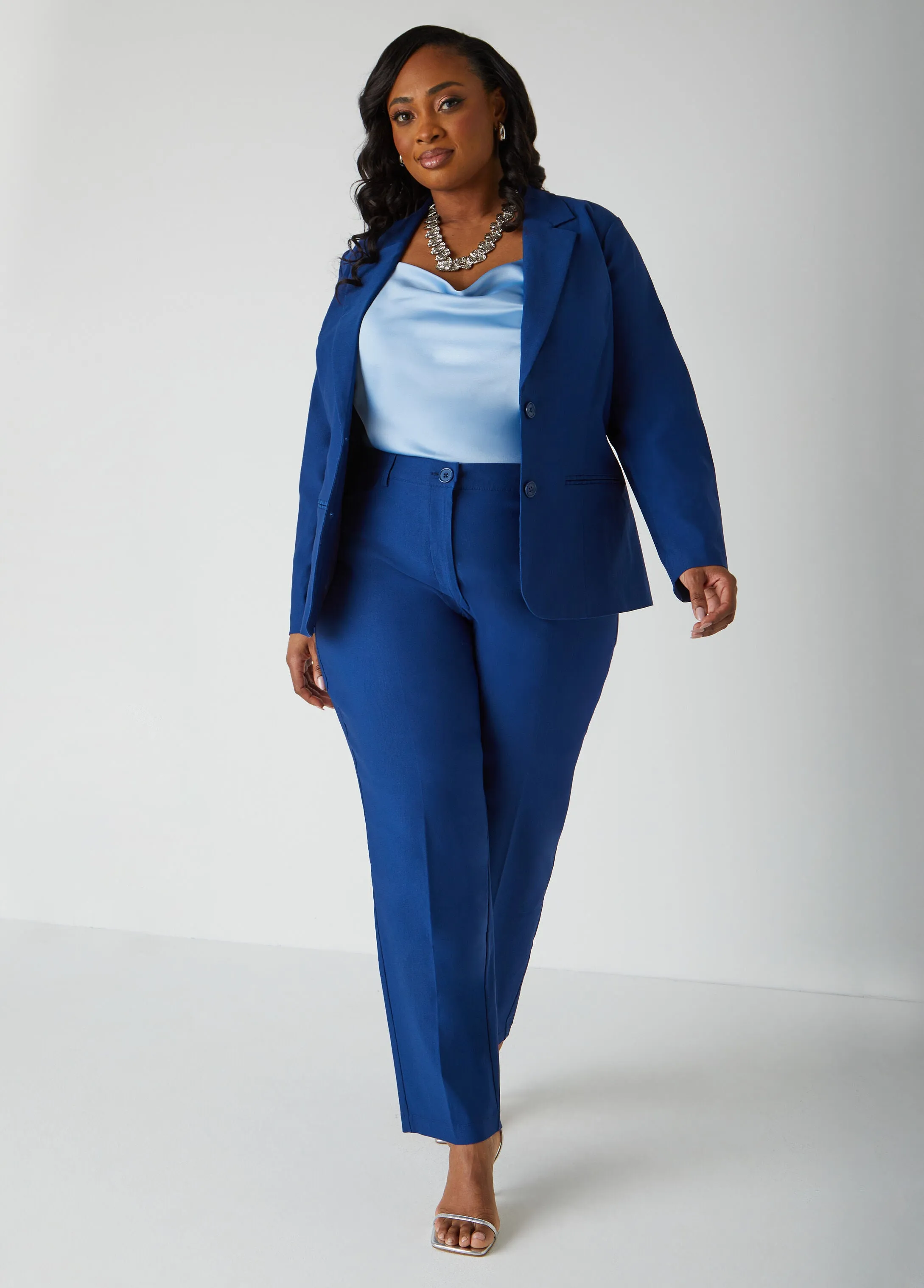 Millennium Buttoned Blazer sold by Ashley Stewart product image thumbnail 3