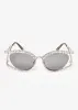 Crystal Cutout Cat Eye Sunglasses sold by Ashley Stewart