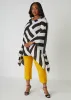 Striped Drama Sleeved Blouse sold by Ashley Stewart