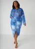 Denim Print Shirt sold by Ashley Stewart