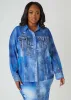 Denim Print Shirt sold by Ashley Stewart