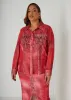 Denim Print Shirt sold by Ashley Stewart