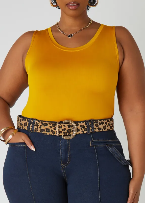 Animal Faux Calf Hair Belt sold by Ashley Stewart