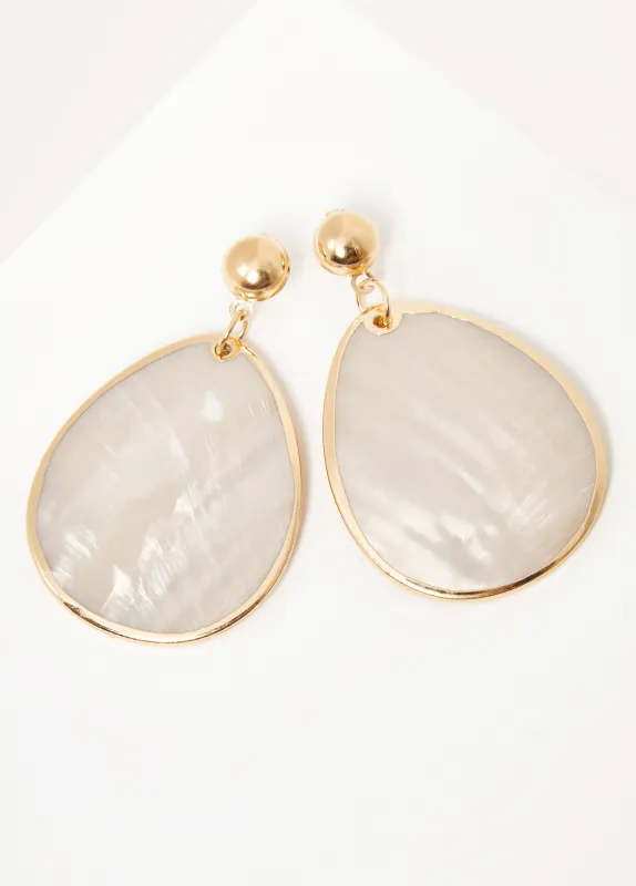 Teardrop Shell Earrings sold by Ashley Stewart