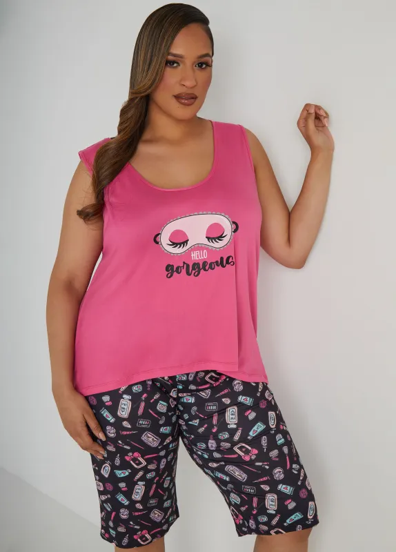 Cozy Couture Gorgeous Capris Set sold by Ashley Stewart