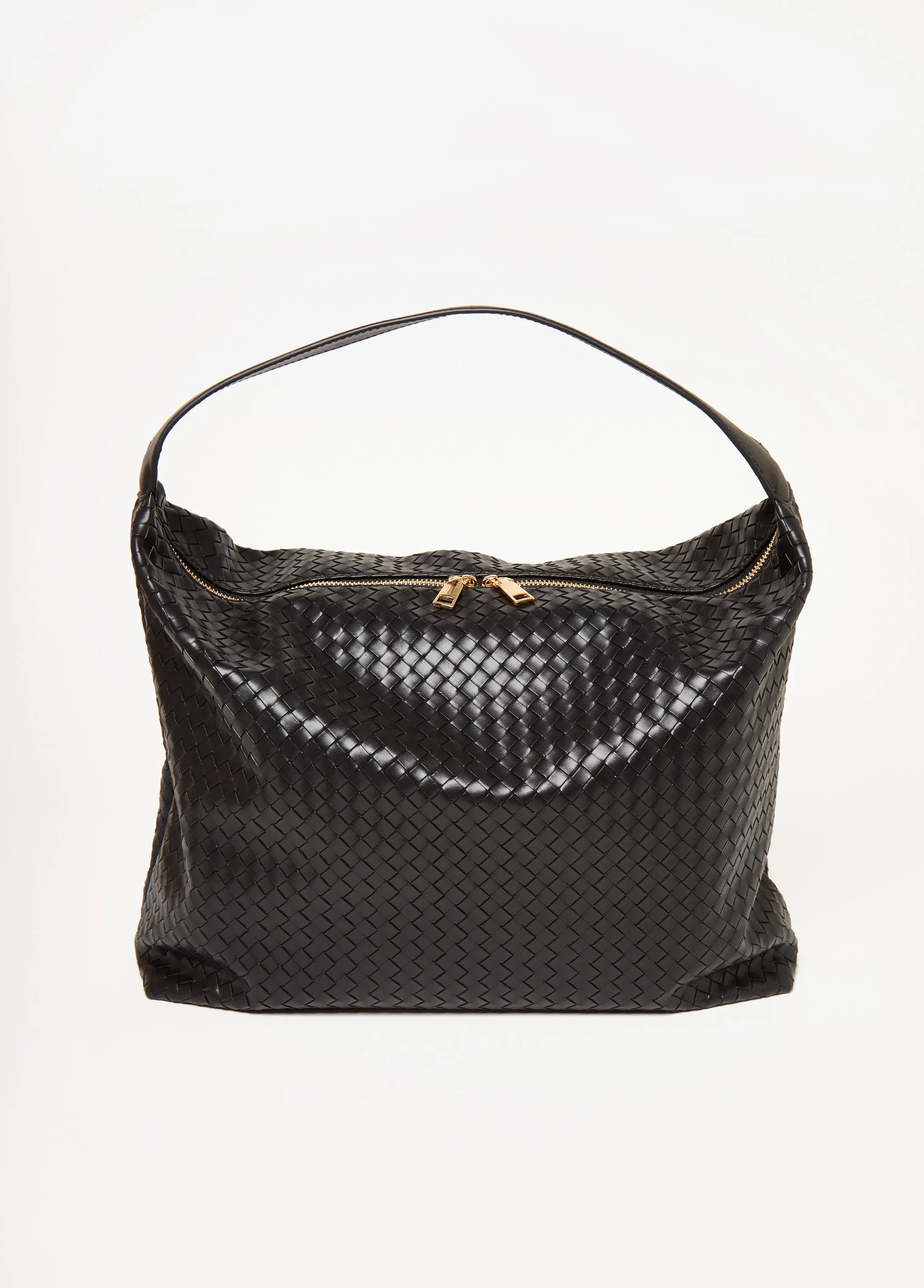 Basketweave Faux Leather Satchel sold by Ashley Stewart