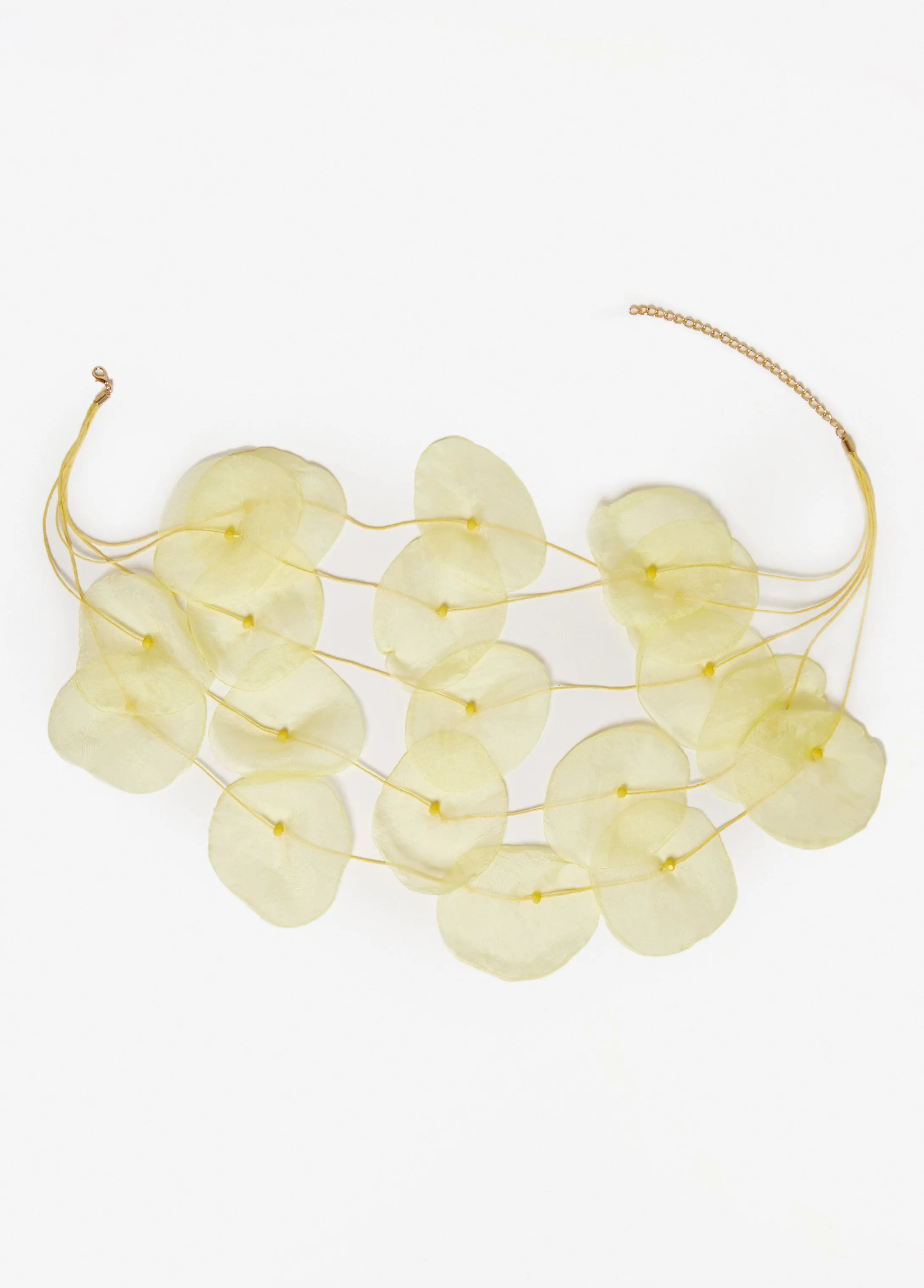 Layered Chiffon Flower Necklace sold by Ashley Stewart