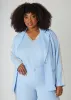 Metallic Trimmed V Neck Top sold by Ashley Stewart