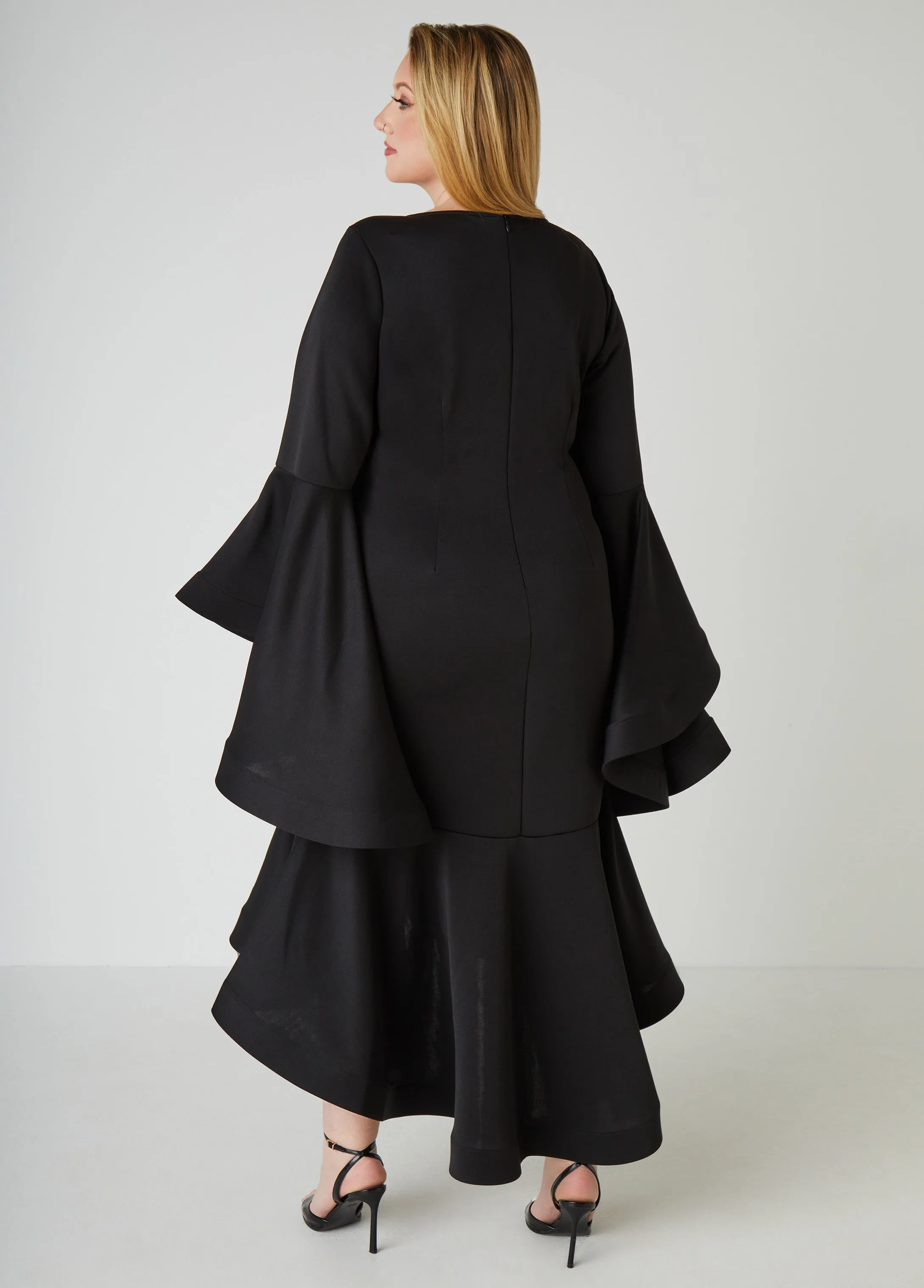 Drama Sleeved Mermaid Evening Gown sold by Ashley Stewart product image thumbnail 2