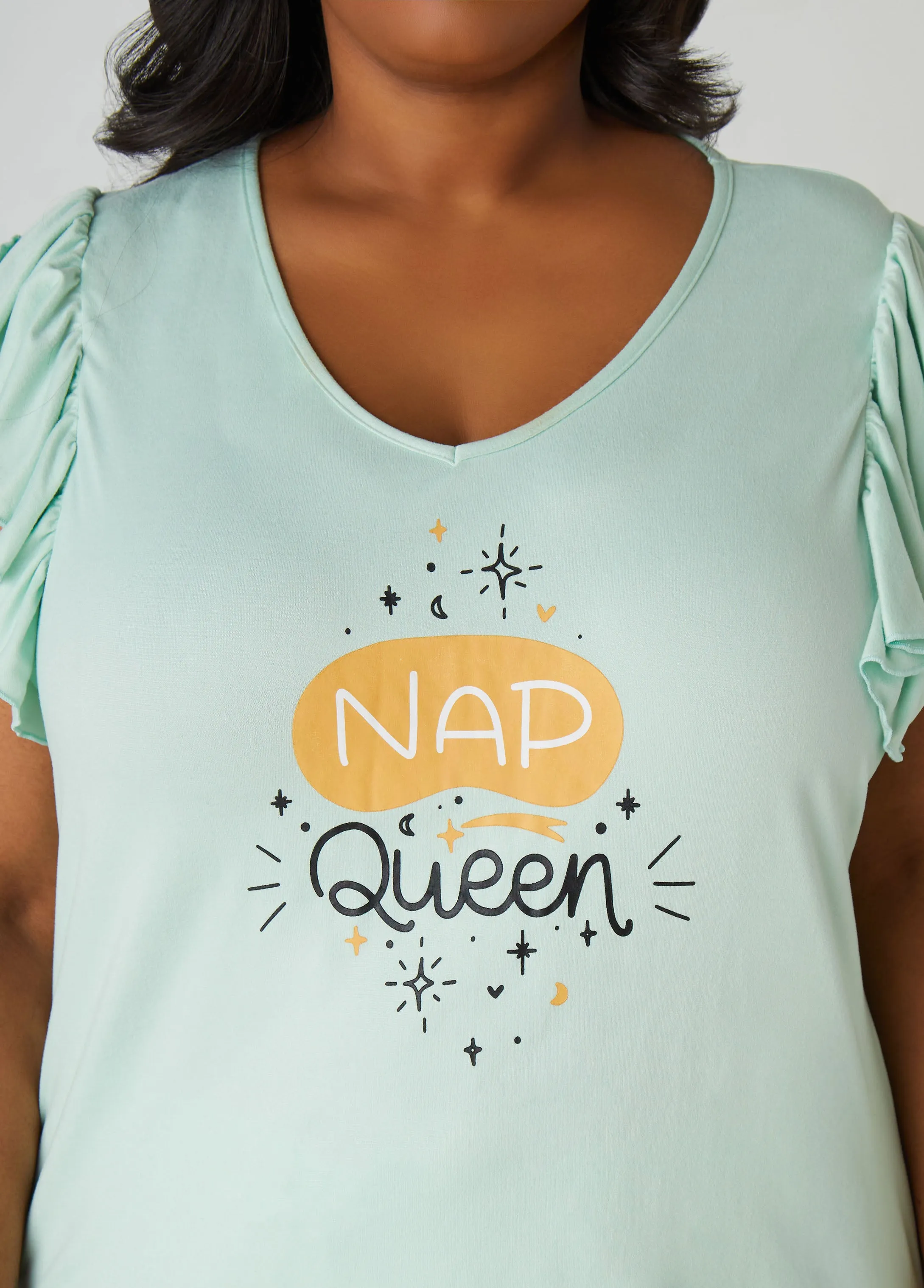 Cozy Couture Nap Queen Pajamas Set sold by Ashley Stewart product image thumbnail 4