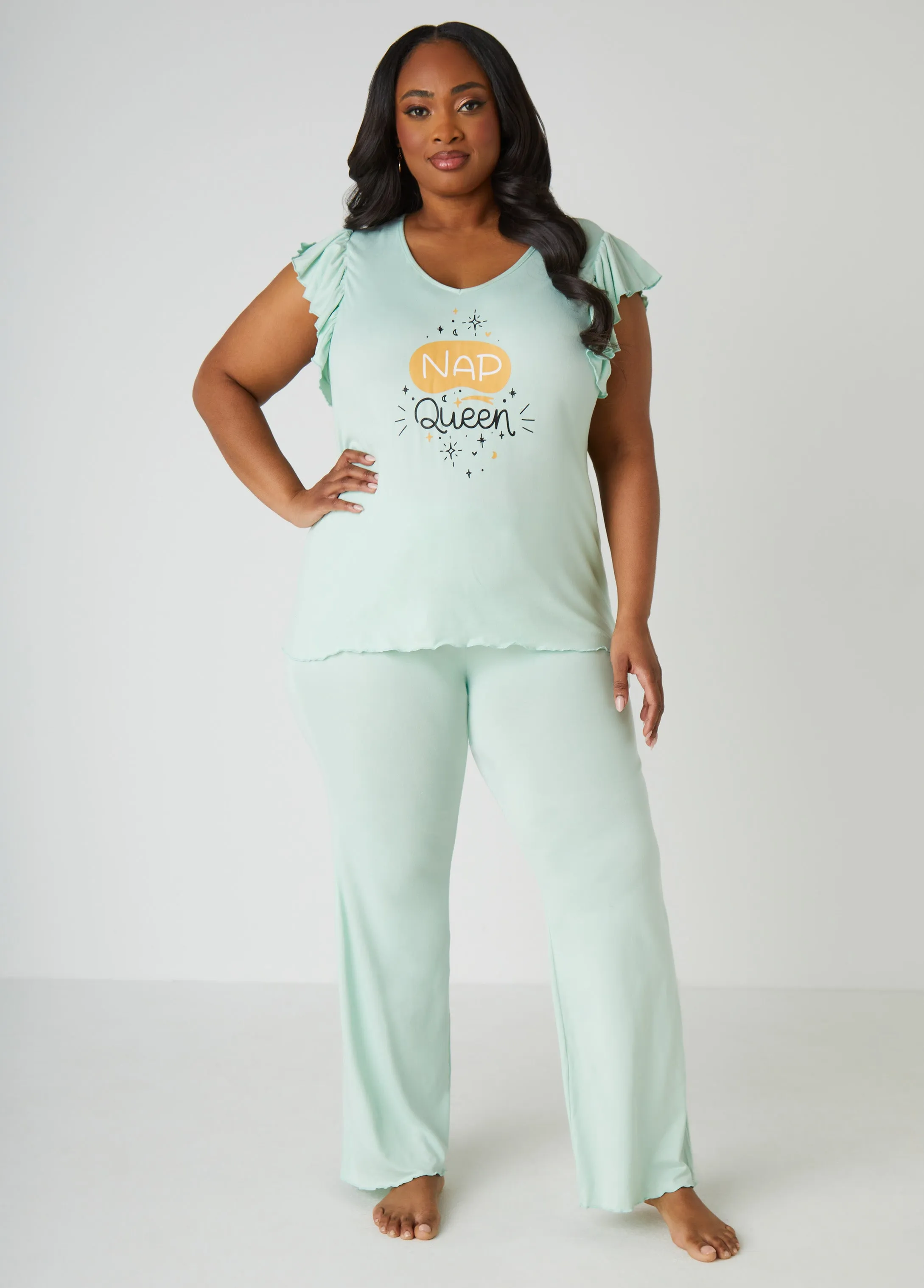 Cozy Couture Nap Queen Pajamas Set sold by Ashley Stewart product image thumbnail 3