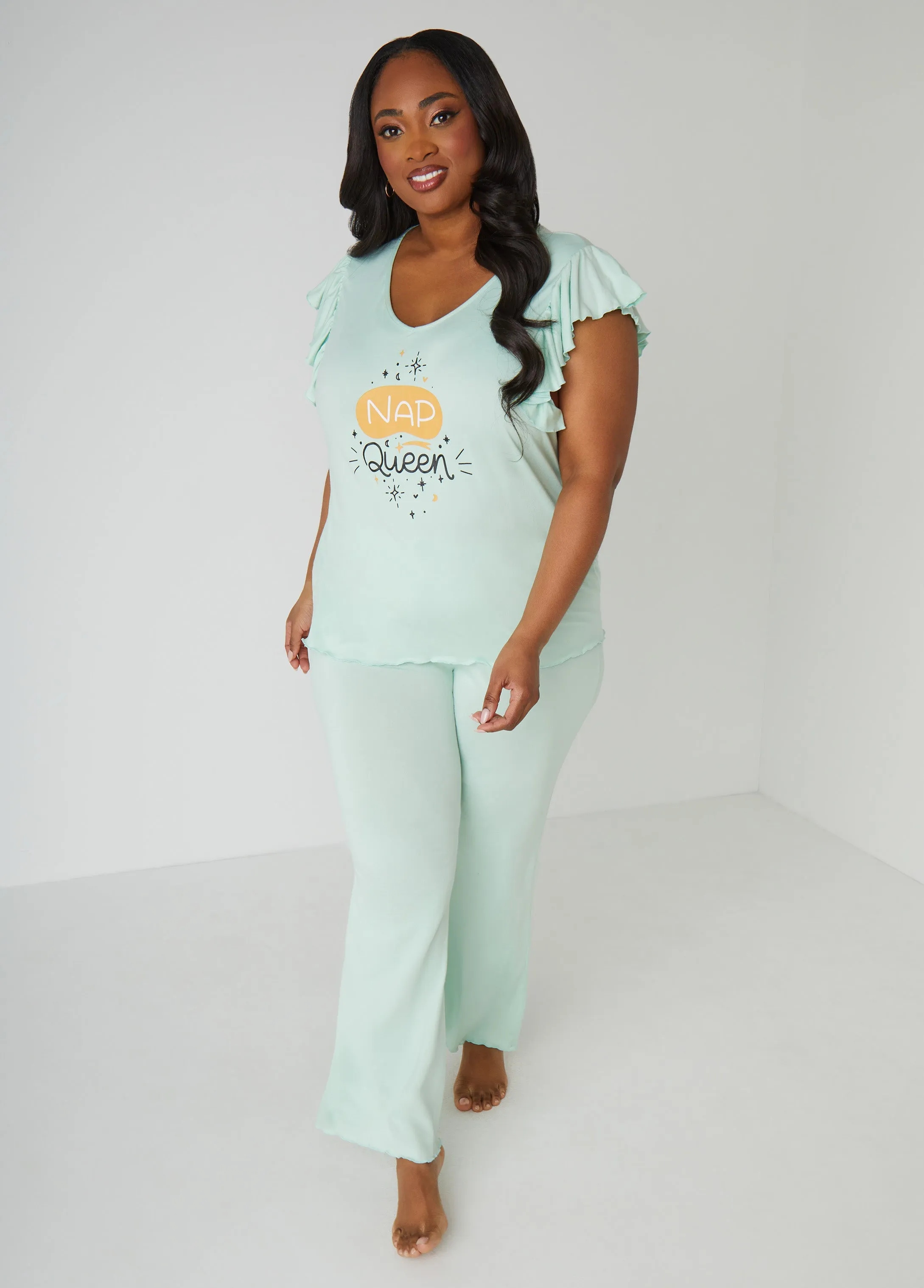 Cozy Couture Nap Queen Pajamas Set sold by Ashley Stewart