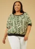 Zebra Dolman Sleeved Blouse sold by Ashley Stewart