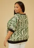 Zebra Dolman Sleeved Blouse sold by Ashley Stewart