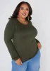 Long Sleeved Jersey Tee sold by Ashley Stewart