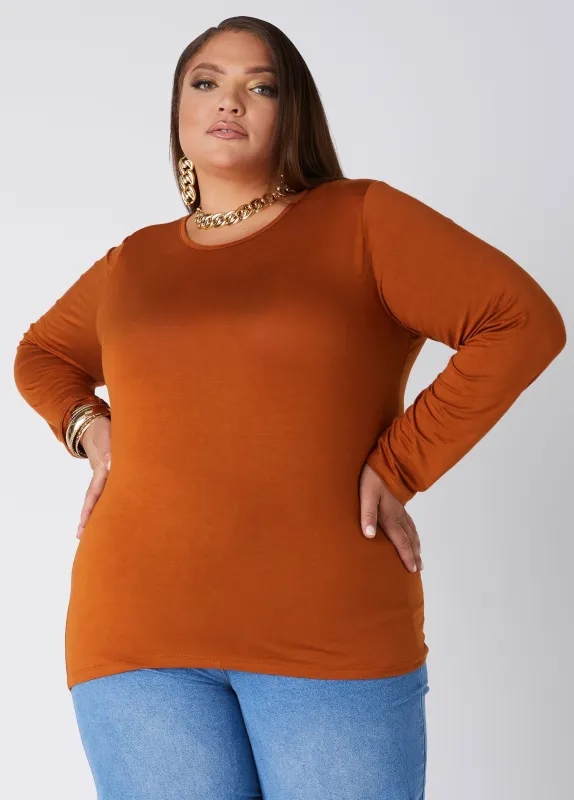 Long Sleeved Jersey Tee sold by Ashley Stewart