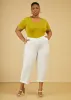 Cuffed Stretch Cotton Capris sold by Ashley Stewart