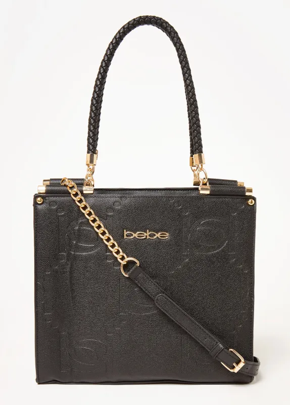 Bebe Zenia Embossed Tote sold by Ashley Stewart