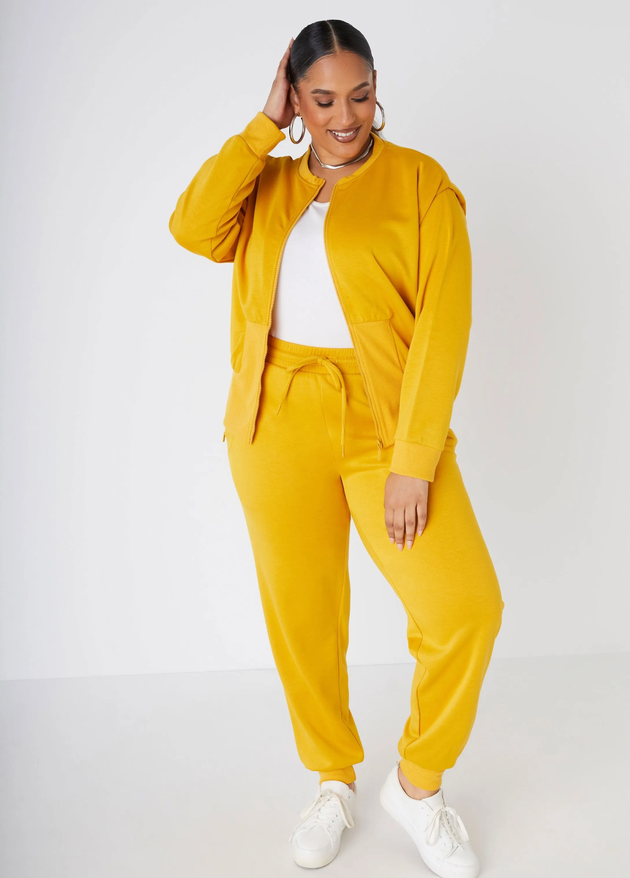 Stretch Knit Joggers sold by Ashley Stewart product image thumbnail 4