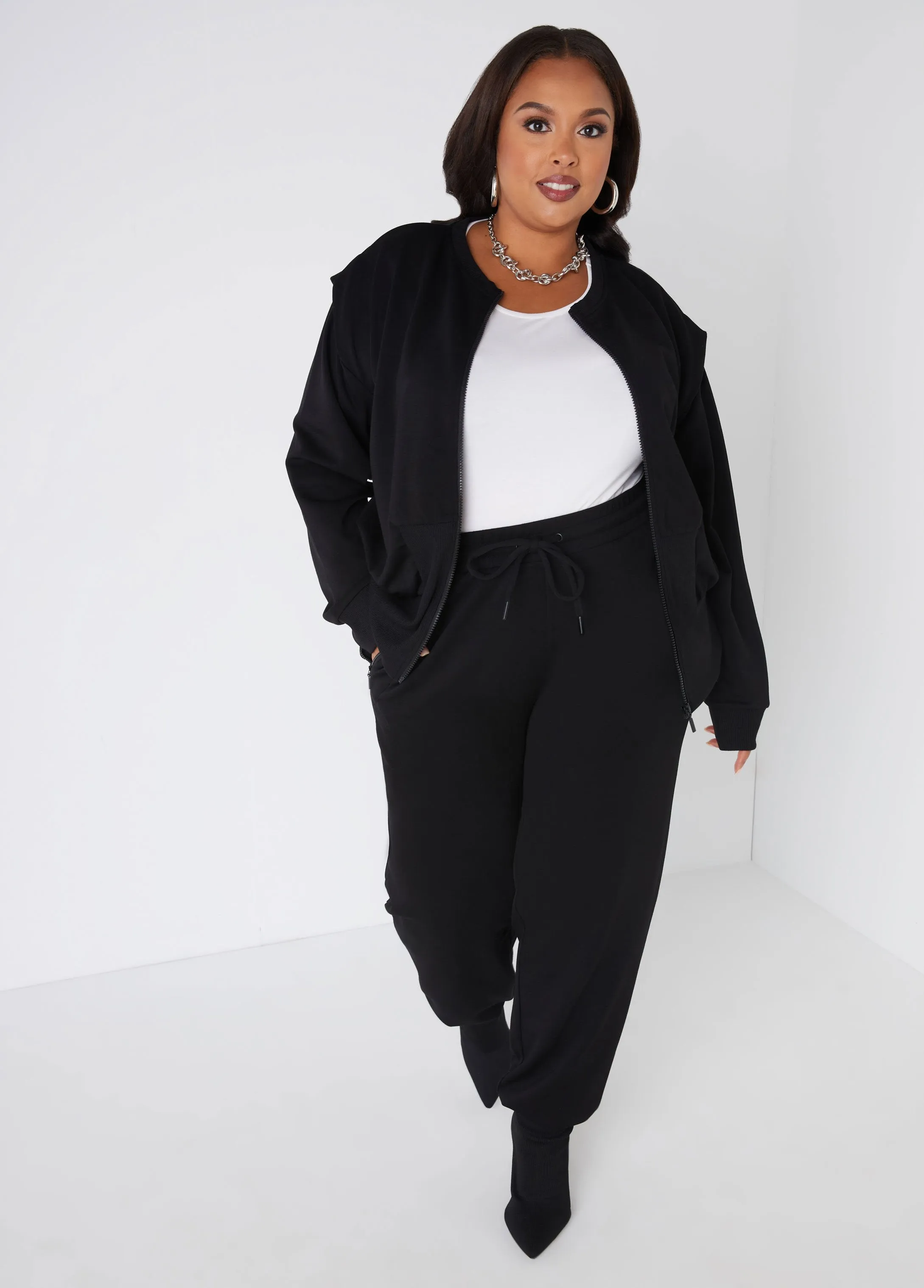 Stretch Knit Joggers sold by Ashley Stewart