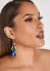 Crystal And Faux Pearl Earrings sold by Ashley Stewart