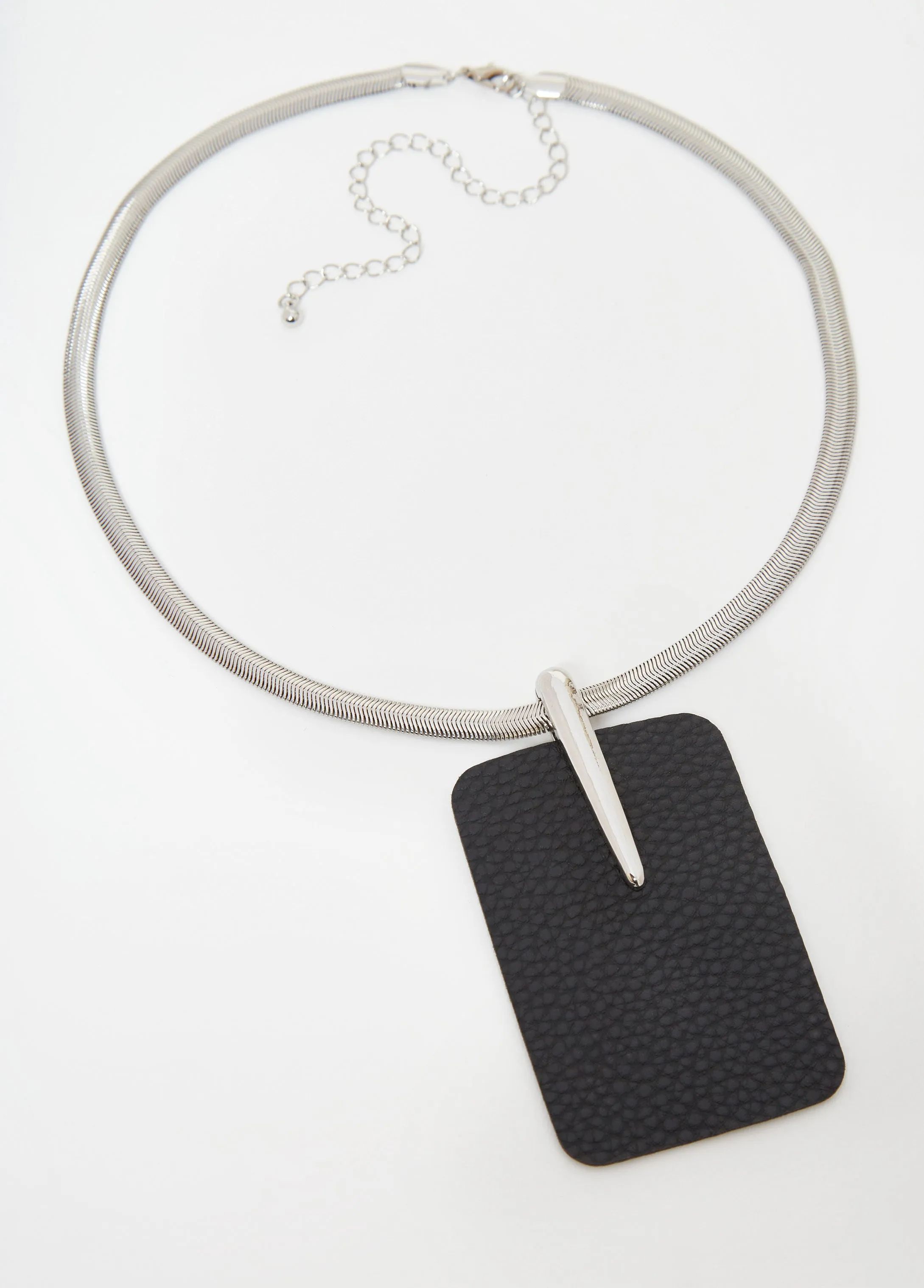 Faux Leather Necklace sold by Ashley Stewart product image thumbnail 2