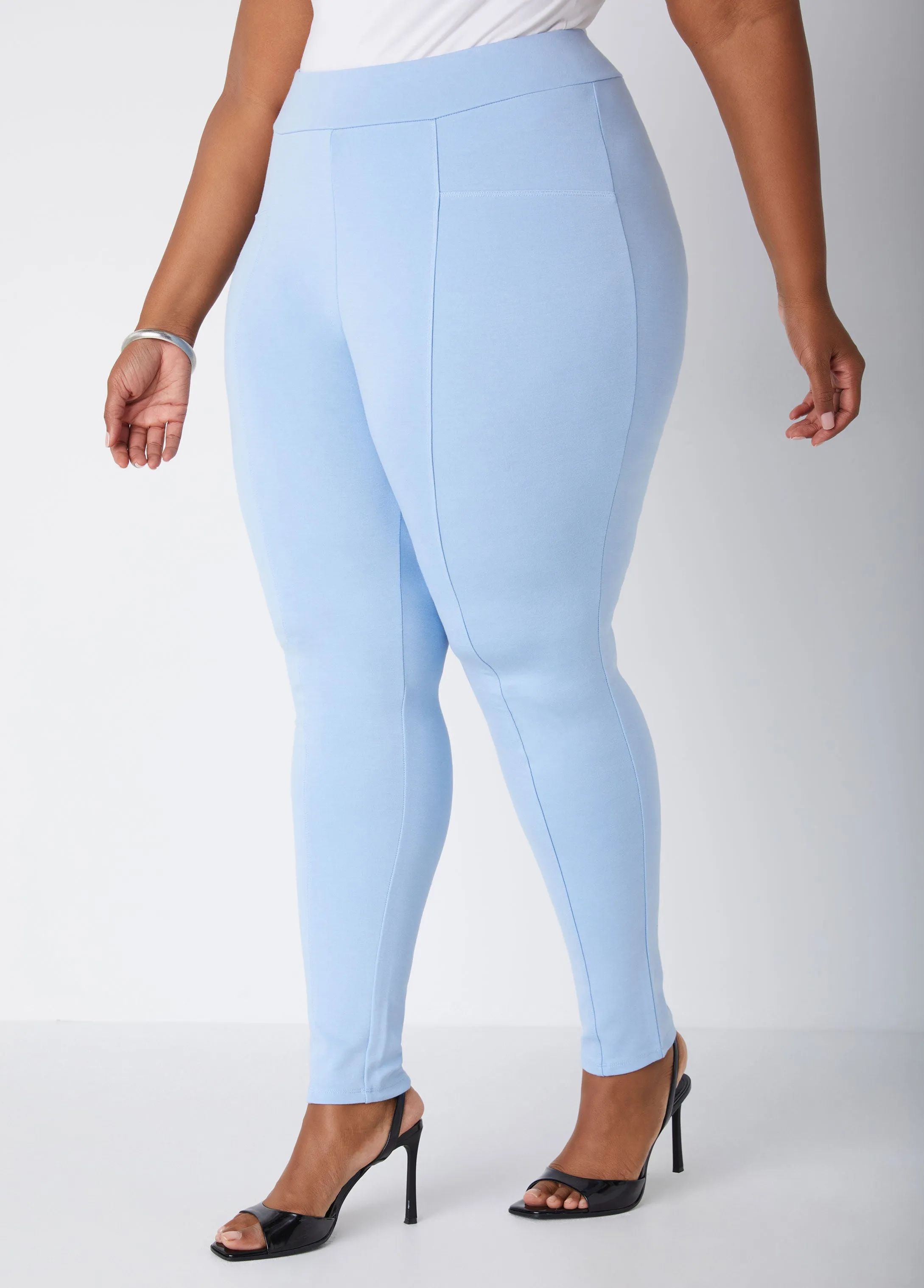 Seamed High Waist Ponte Leggings sold by Ashley Stewart