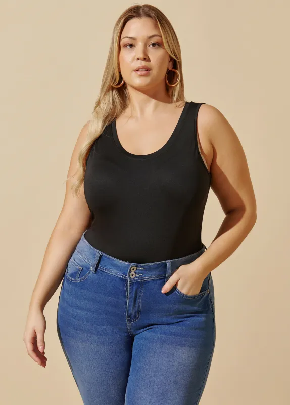 The Easy Basic Knit Tank Top sold by Ashley Stewart
