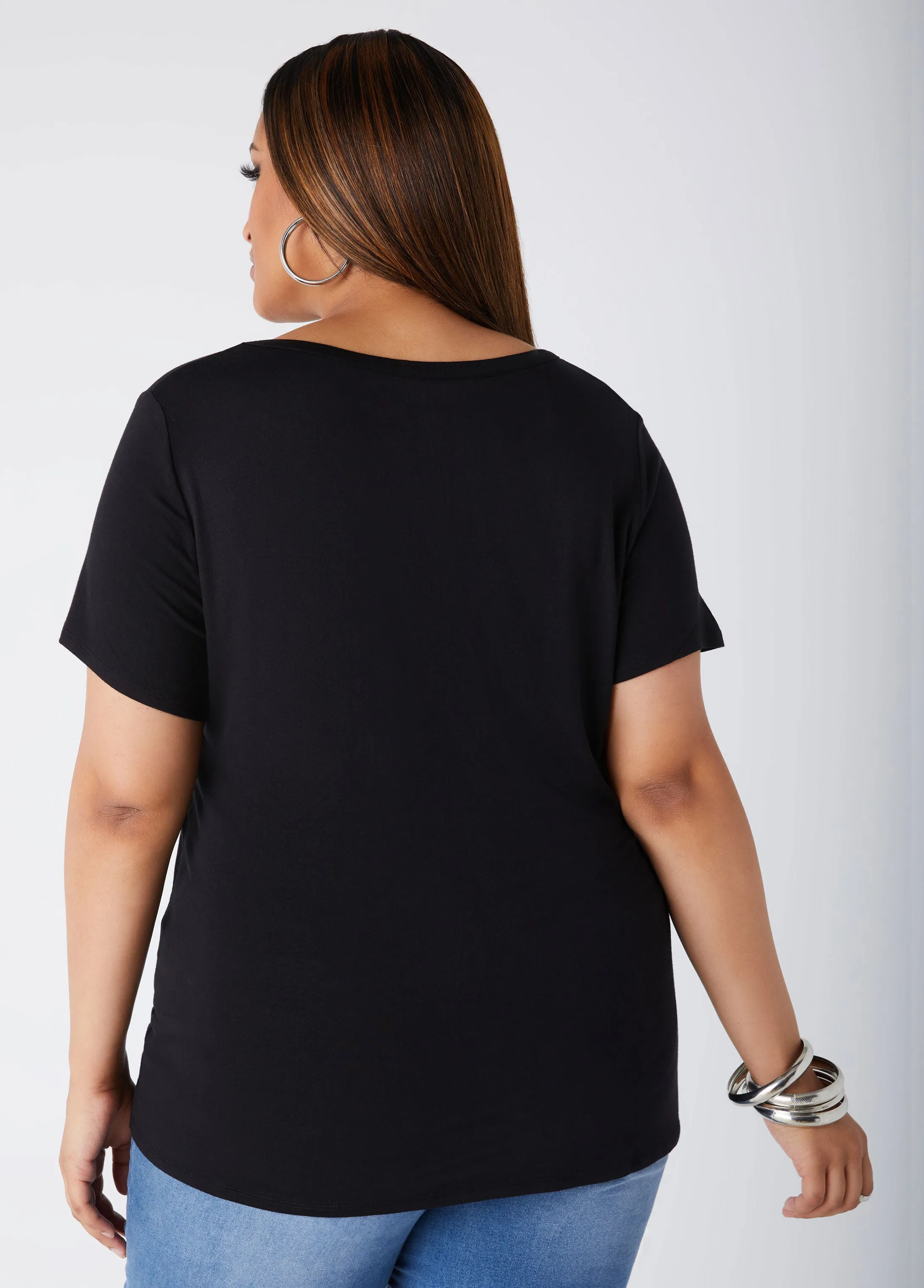 Fight Like A Queen Graphic Tee sold by Ashley Stewart product image thumbnail 2