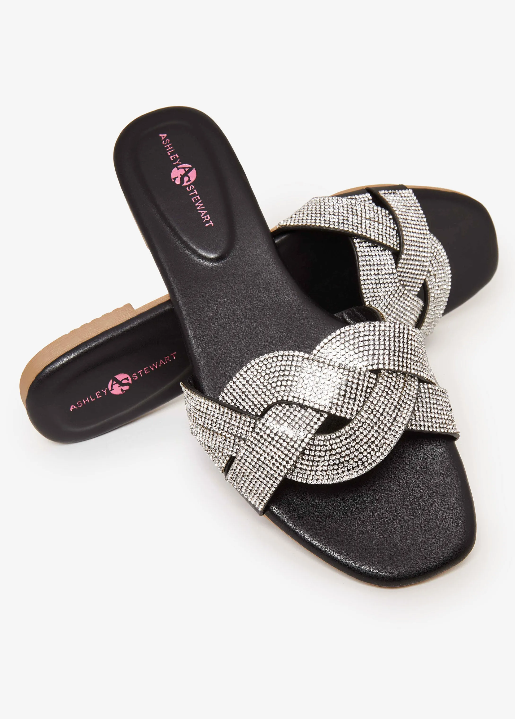 Braided Crystal Sandals sold by Ashley Stewart product image thumbnail 3